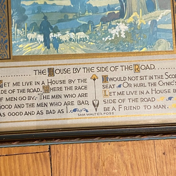 Framed Blue and Gold Wall Art - Picture 5 of 8